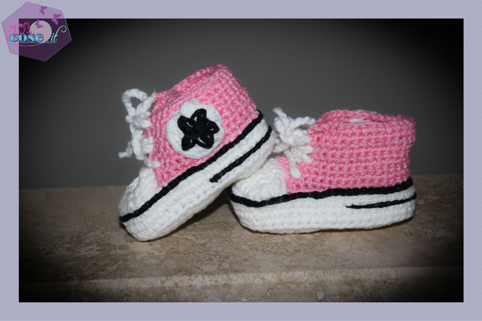 converse neonato uncinetto